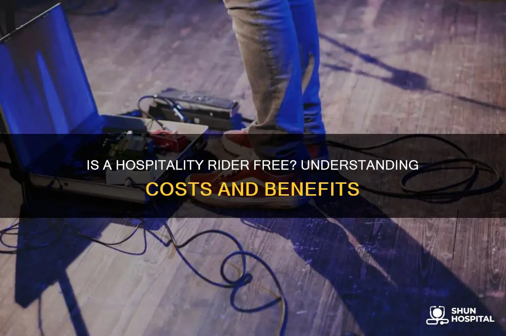 is a hospitality rider free