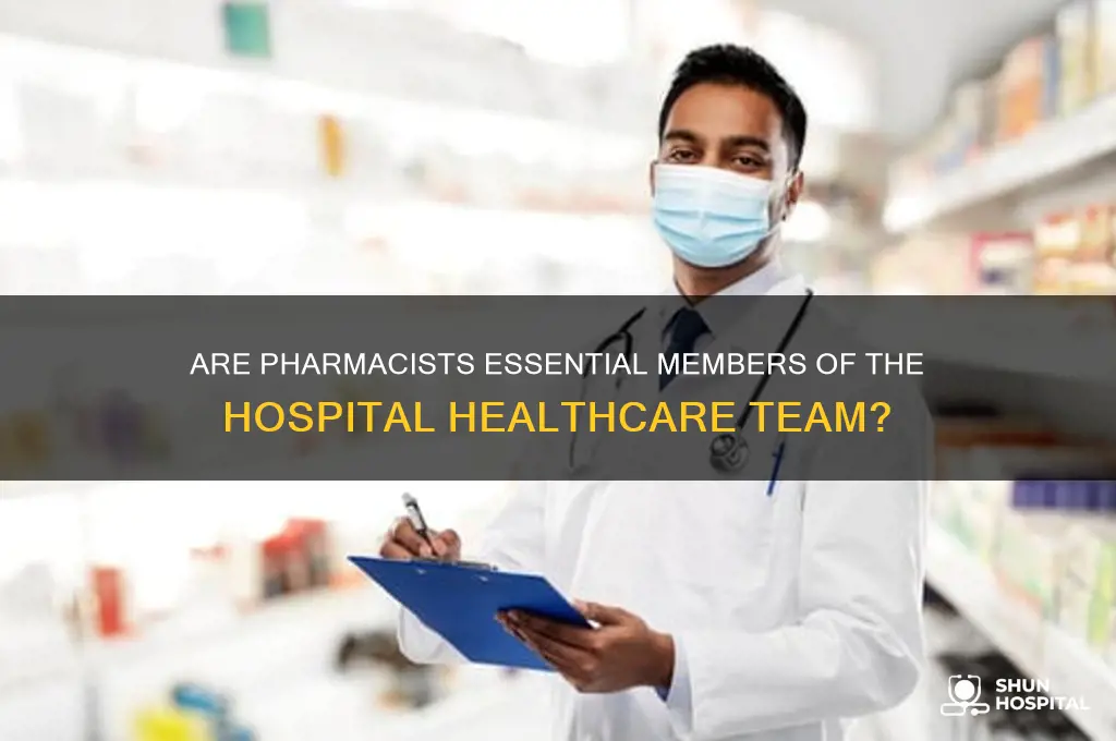 is a pharmasist part of the hospital healthcare team