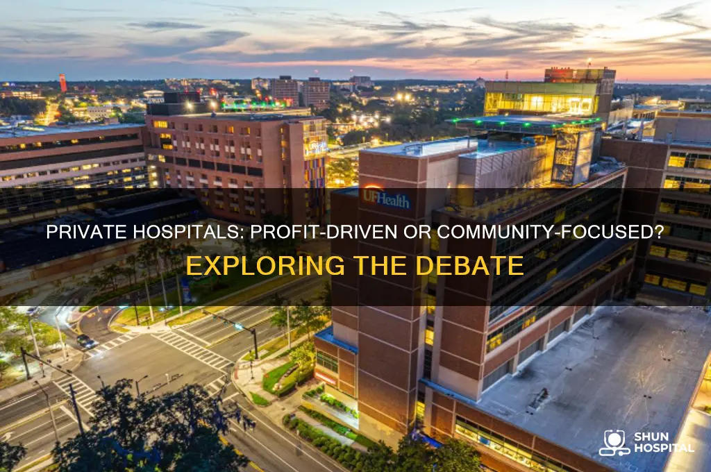 is a private hospital for profit or not for profit