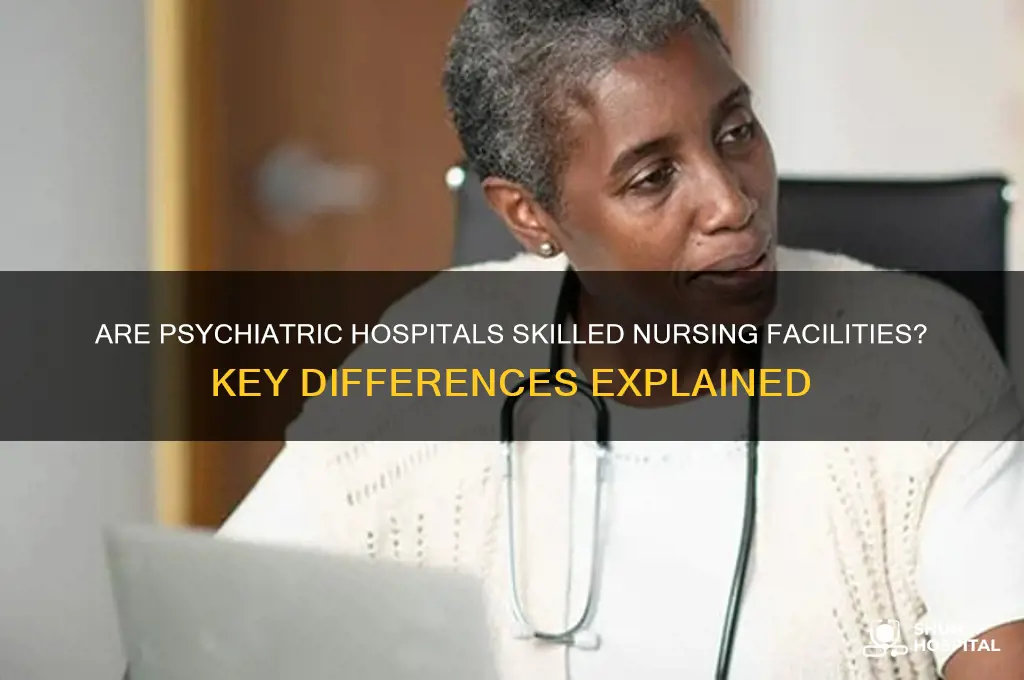 is a psychiatric hospital considered a skilled nursing facility