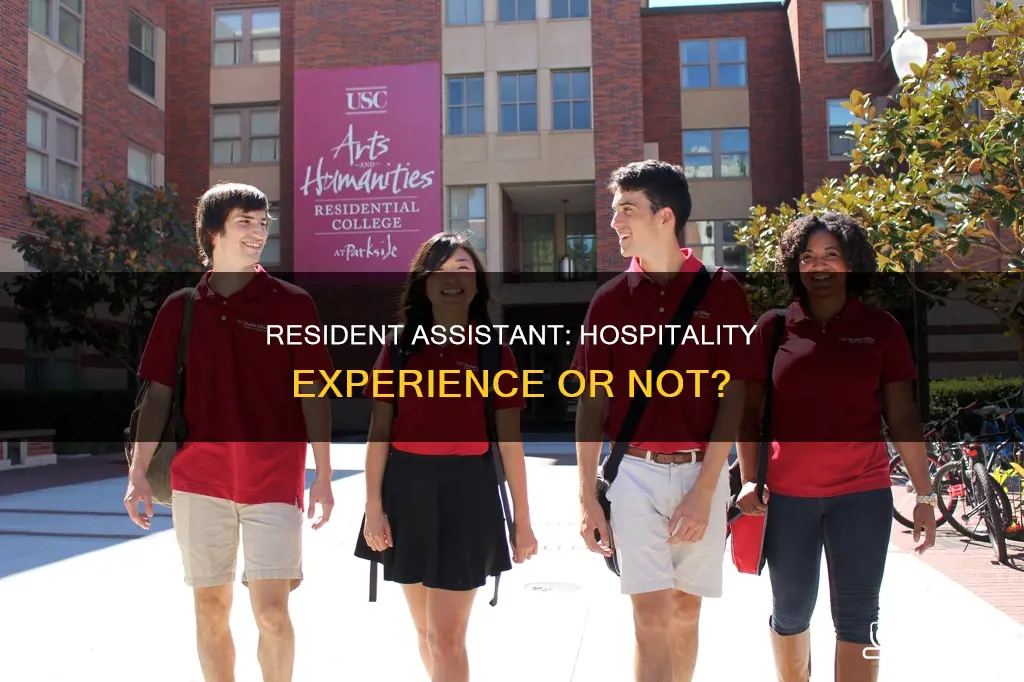 is a resident assistant considered hospitality experience