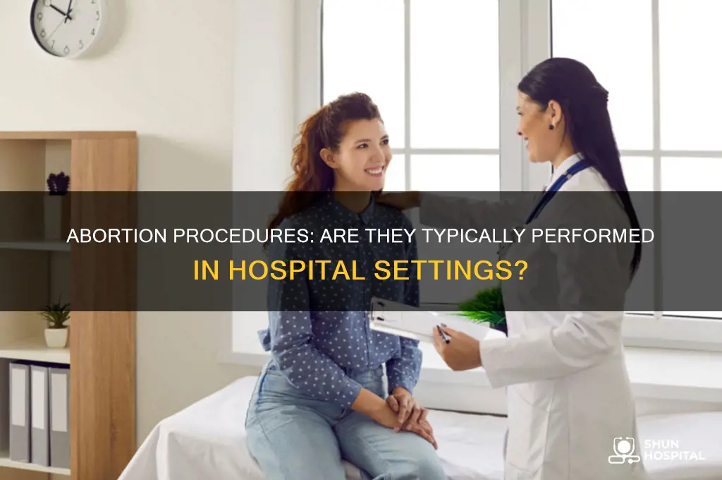is abortion done in hospital