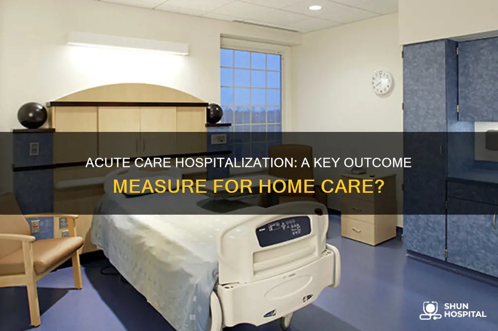 is acute care hospitalization an outcome measure for home care