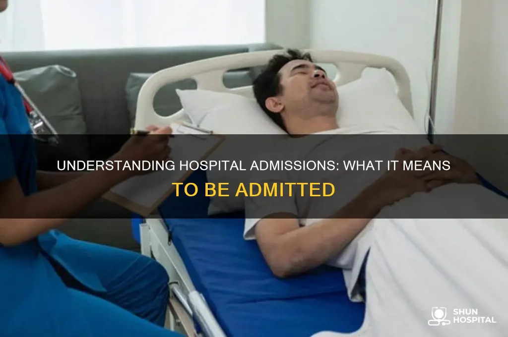 is admitted in the hospital