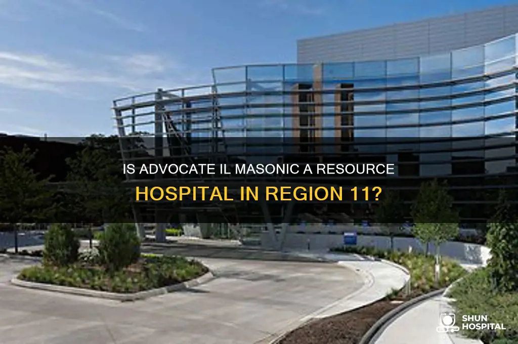 is advocate il masonic a resource hospital in region 11