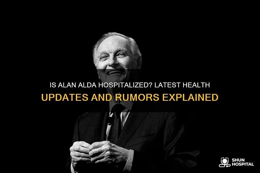is alan alda in hospital