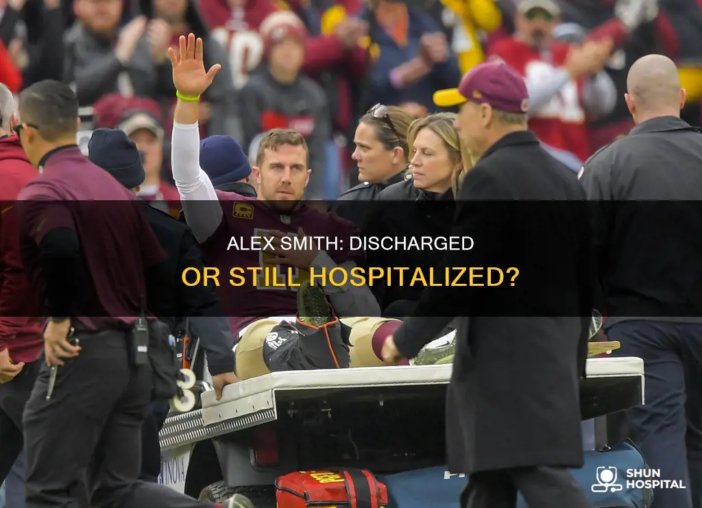 is alex smith out of the hospital