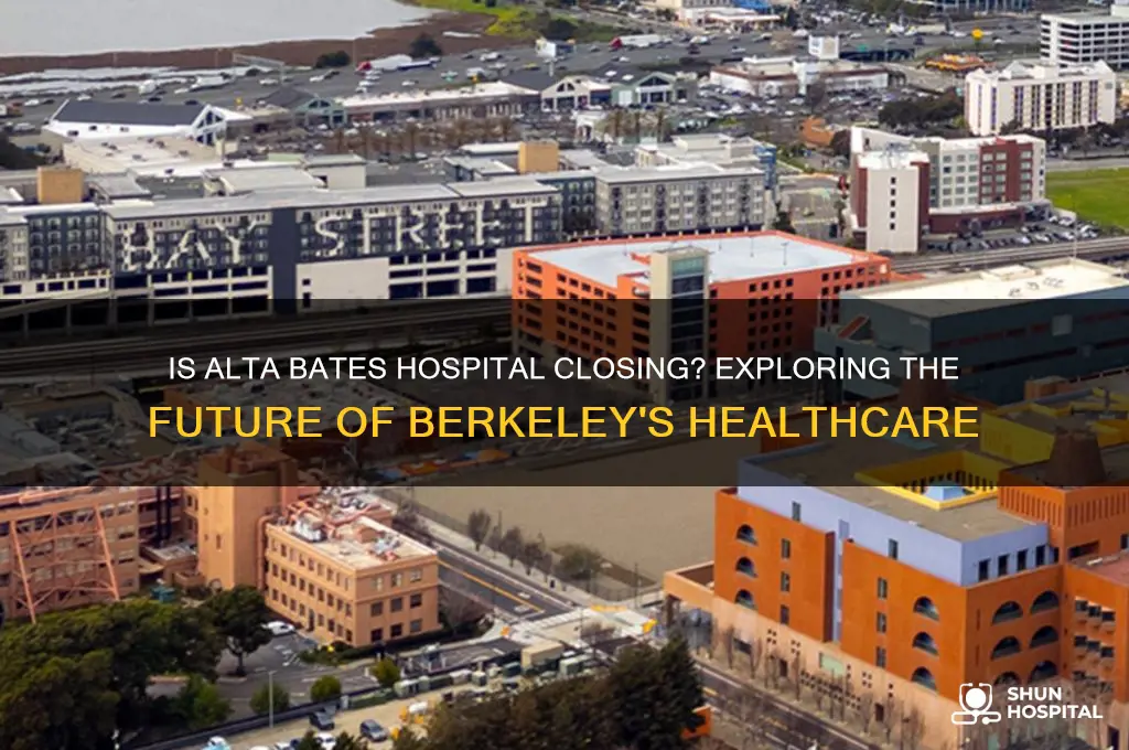 is alta bates hospital closing