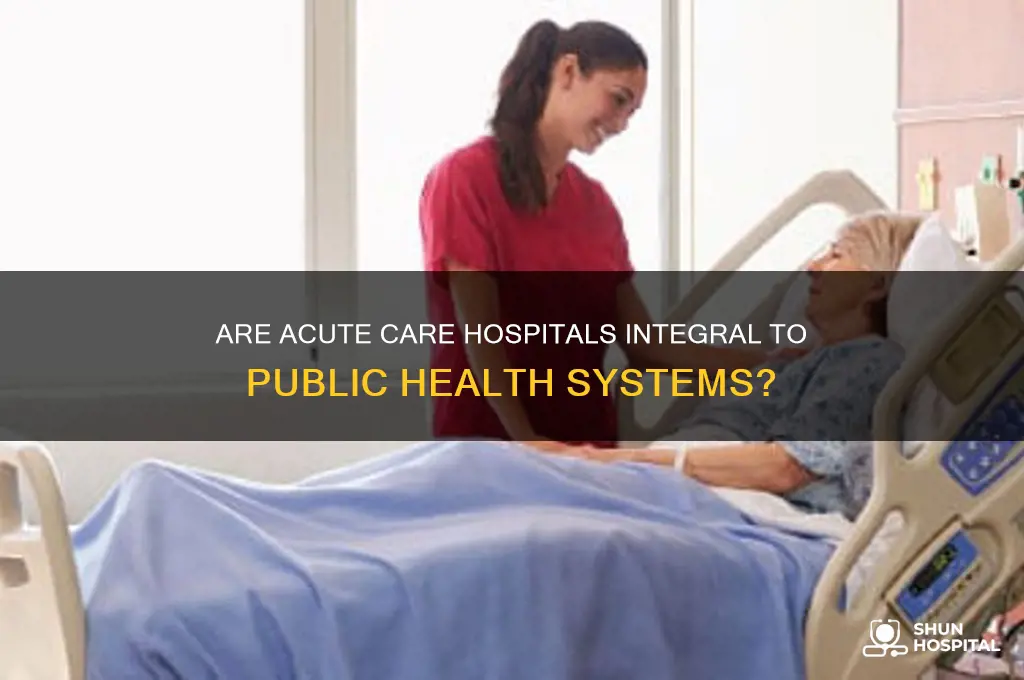 is an acute care hospital considered part of public health