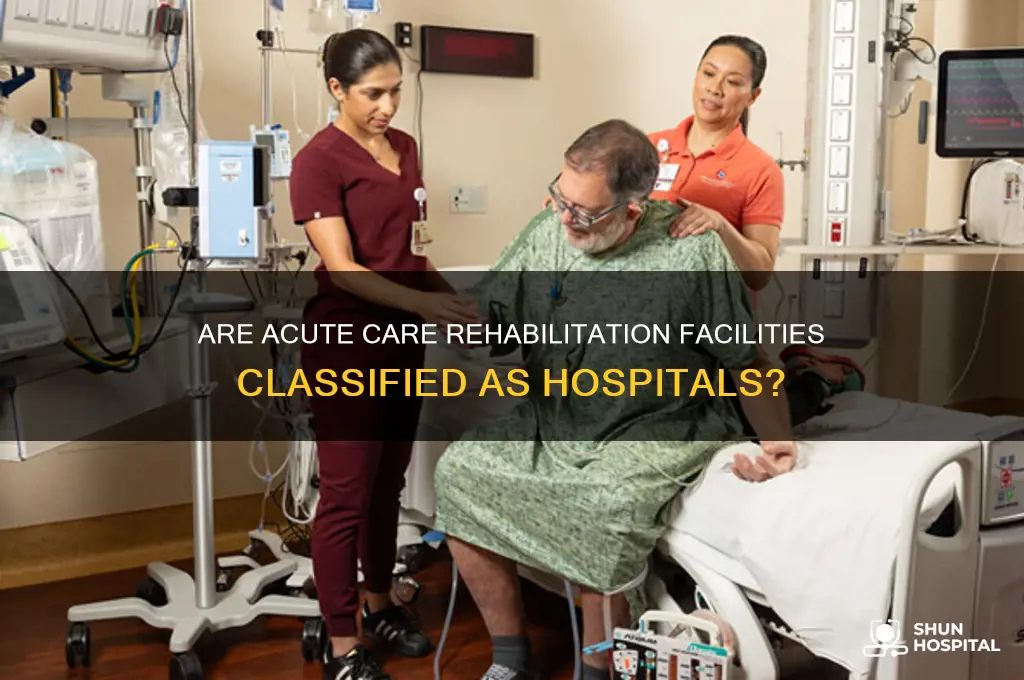 is an acute care rehabilitation facility classified as a hospital