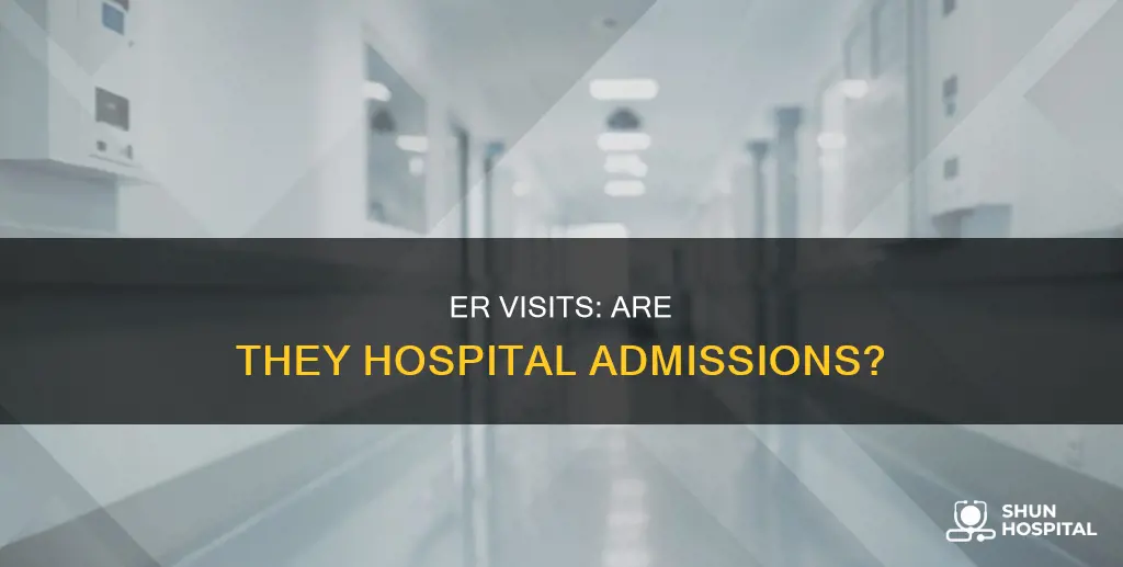 is an er visit considered a hospitalization