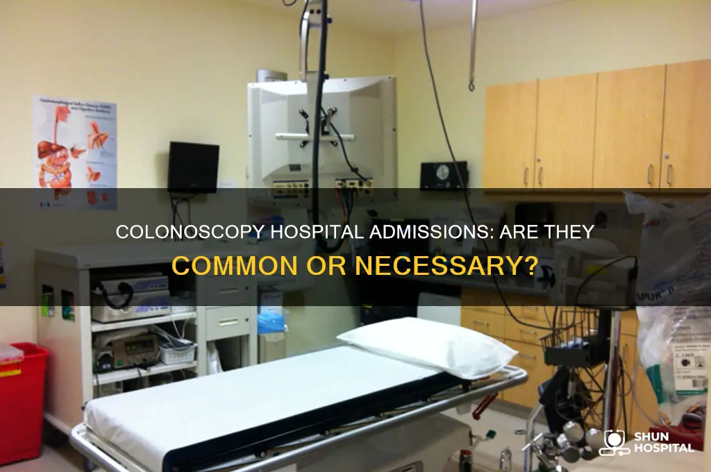 is anyone ever admitted to the hospital for a colonoscopy