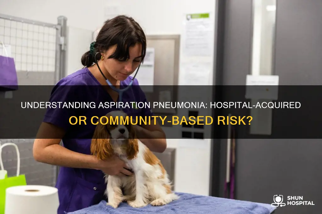 is aspiration pneumonia hospital acquired