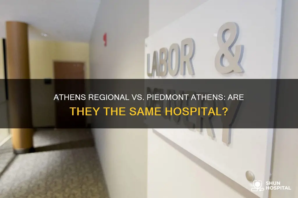 is athens regioanl and piedmont athens the same hospital