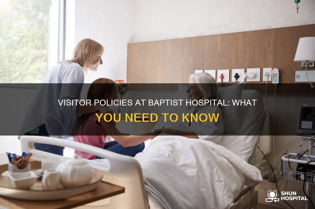 is baptist hospital allowing visitors
