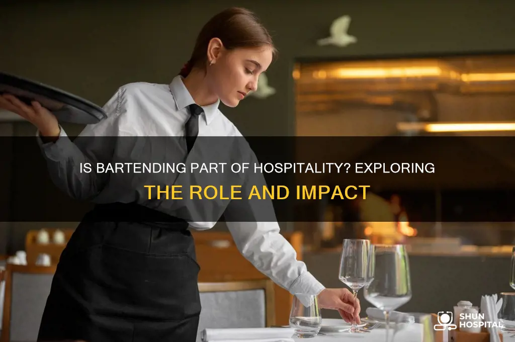 is bartending considered hospitality
