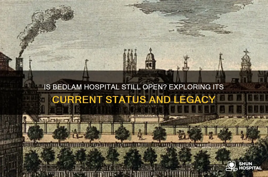 is bedlam hospital still open