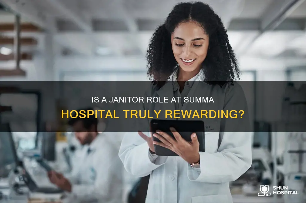 is being a janitor at summa hospital worth it