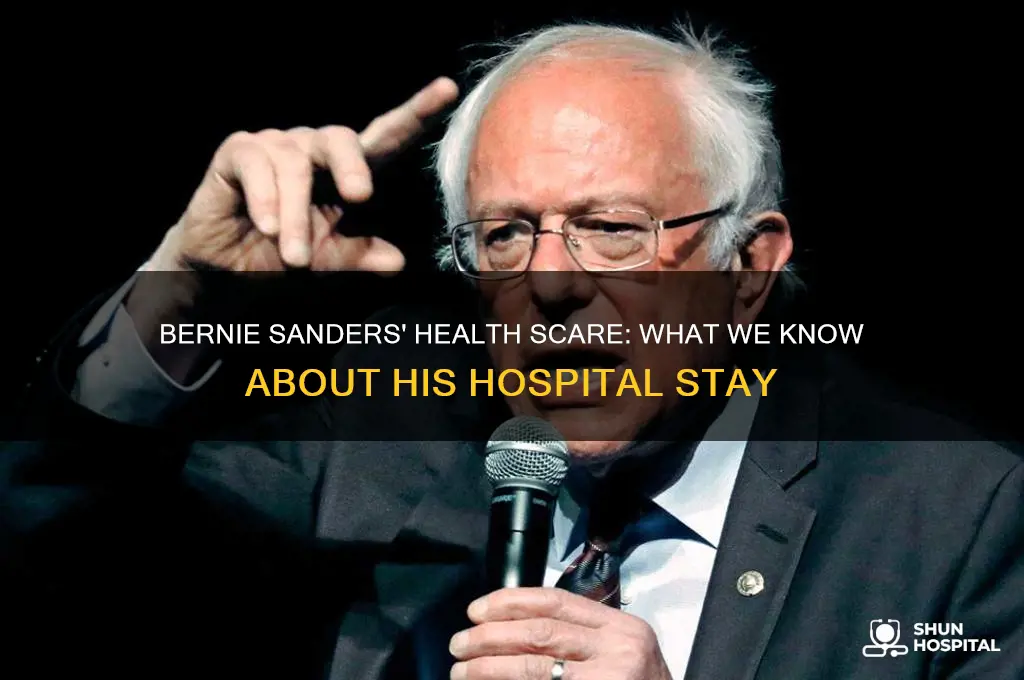is bernie sanders not doing well in the hospital