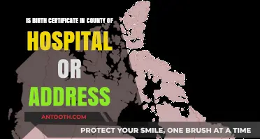 Where to Obtain Your Birth Certificate: Hospital County or Home Address?