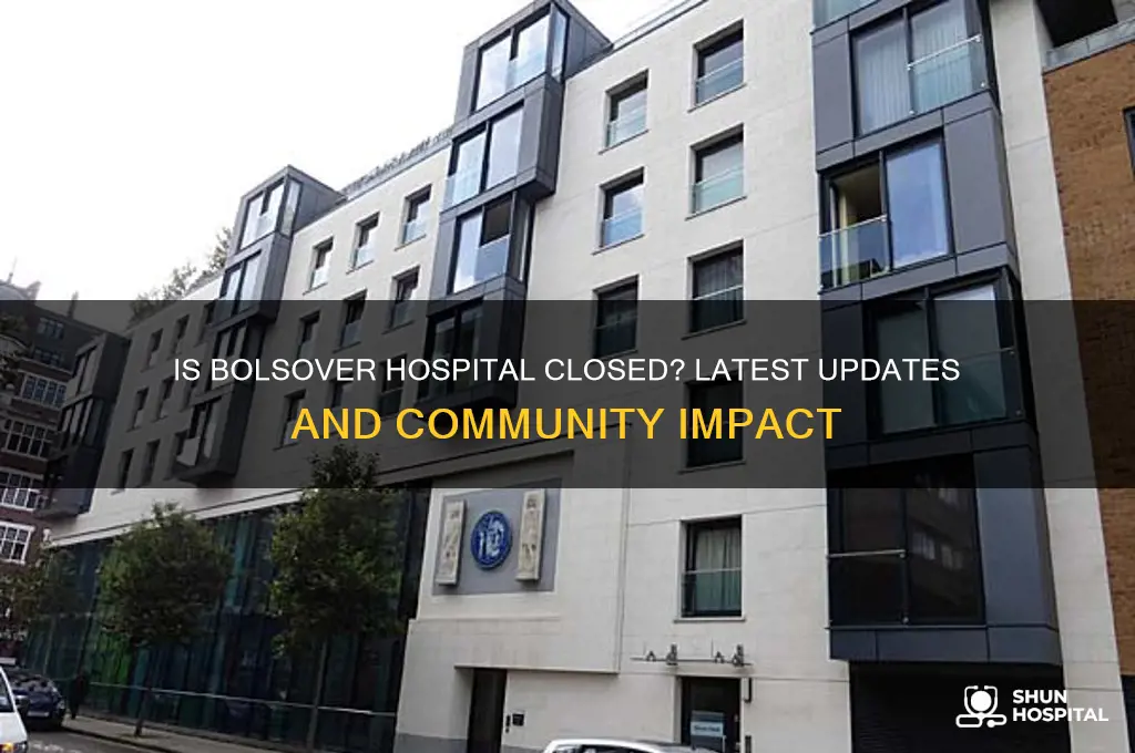 is bolsover hospital closed