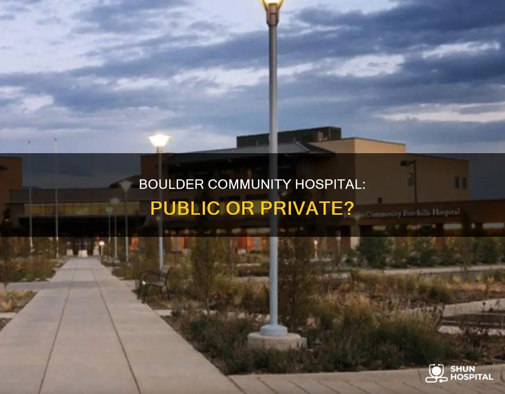 is boulder community hospital a public hospital