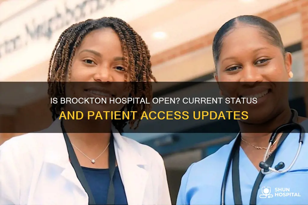 is brockton hospital open