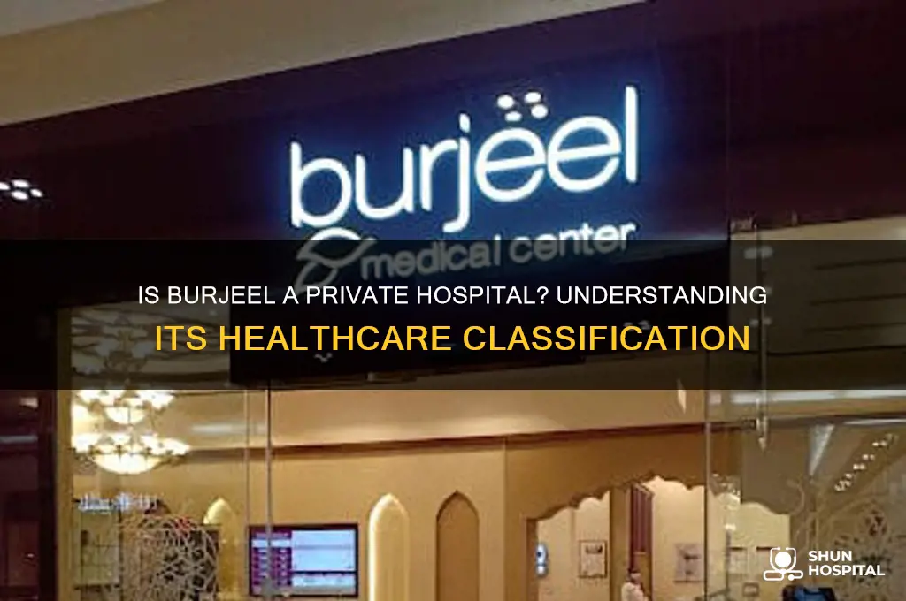 is burjeel a private hospital