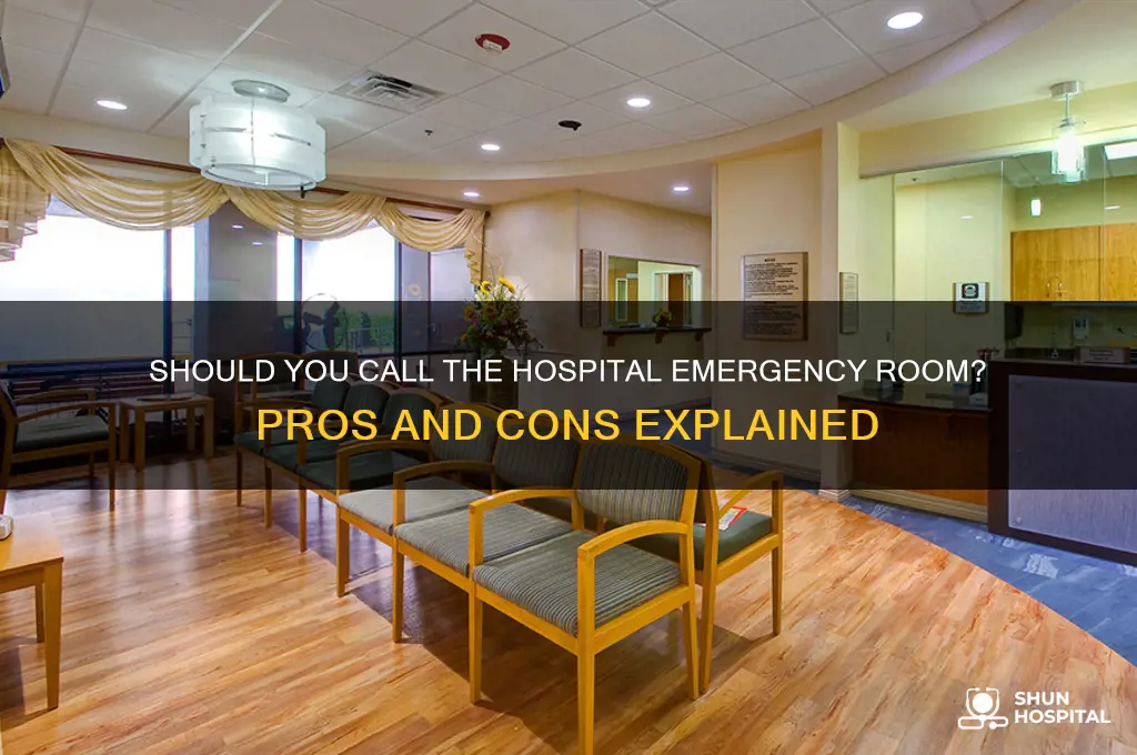 is calling the hospital emergency room a good idea