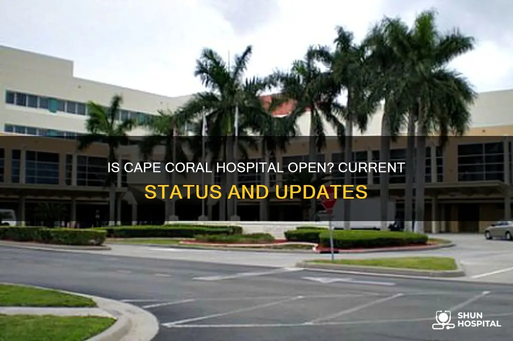 is cape coral hospital open