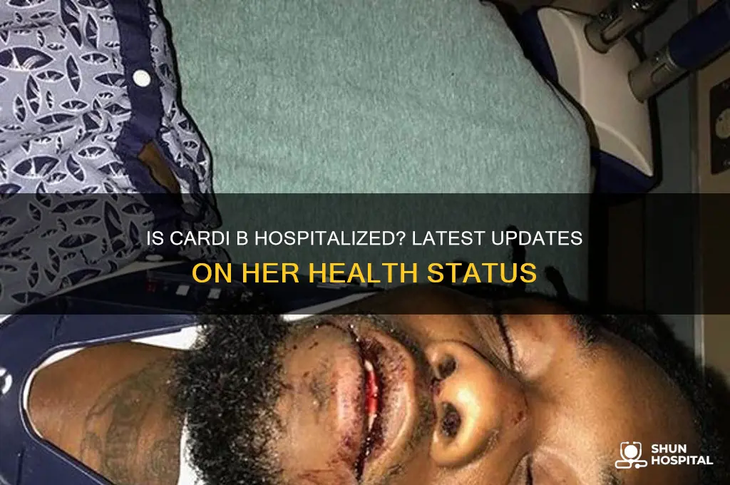 is cardi b hospitalized