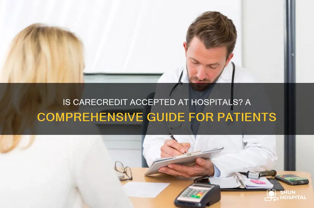 is carecredit accepted at hospitals