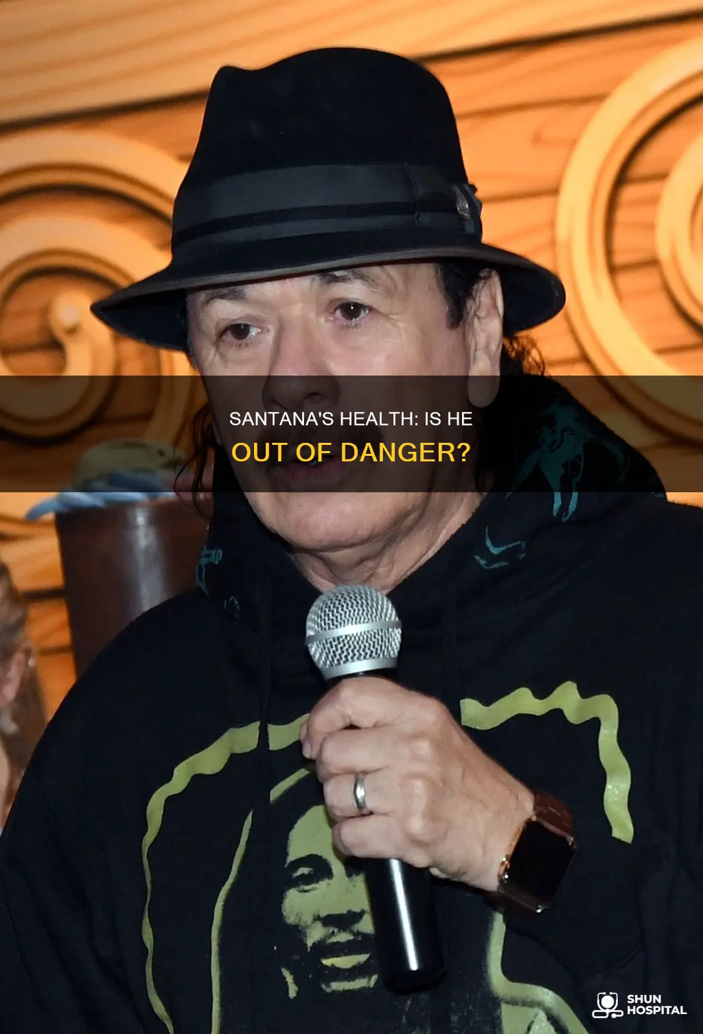 is carlos santana still in the hospital