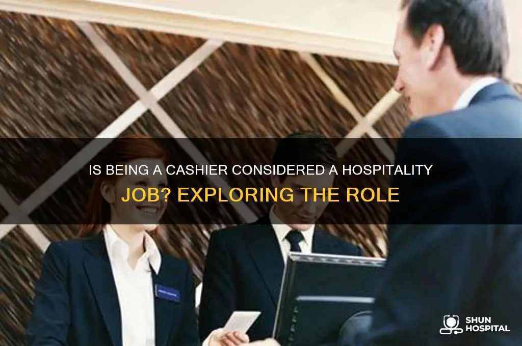is cashier a hospitality job