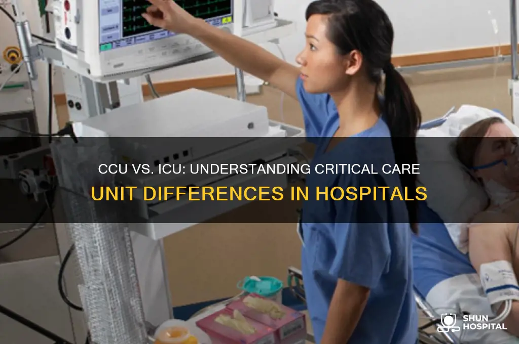 is ccu and icu the same thin in the hospital
