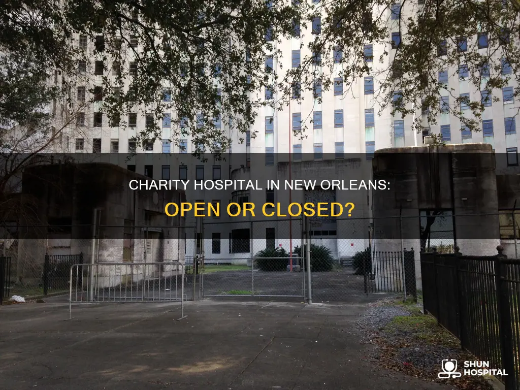 is charity hospital in new orleans open