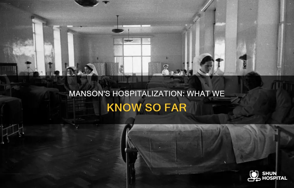 is charles manson still in the hospital