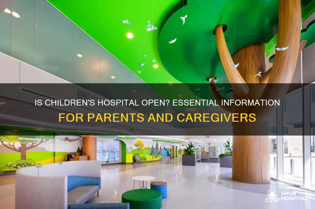 is childrens hospital open