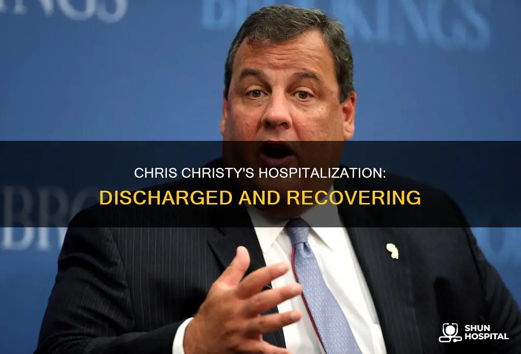 is chris christy out of the hospital