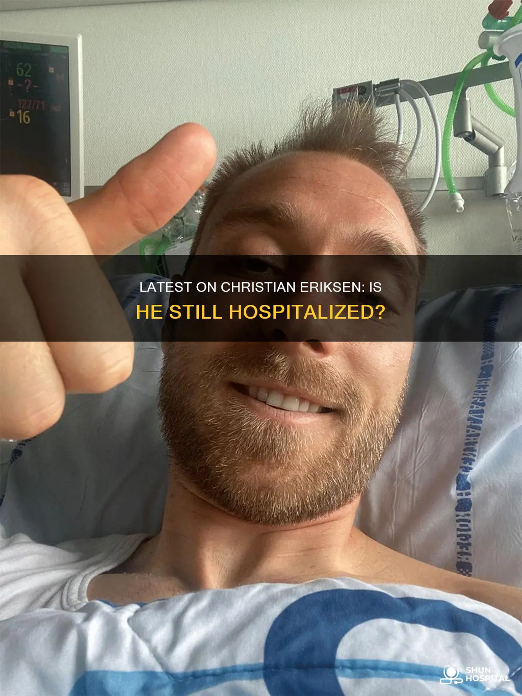 is christian eriksen still in the hospital