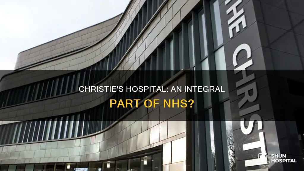 is christies hospital part of the nhs