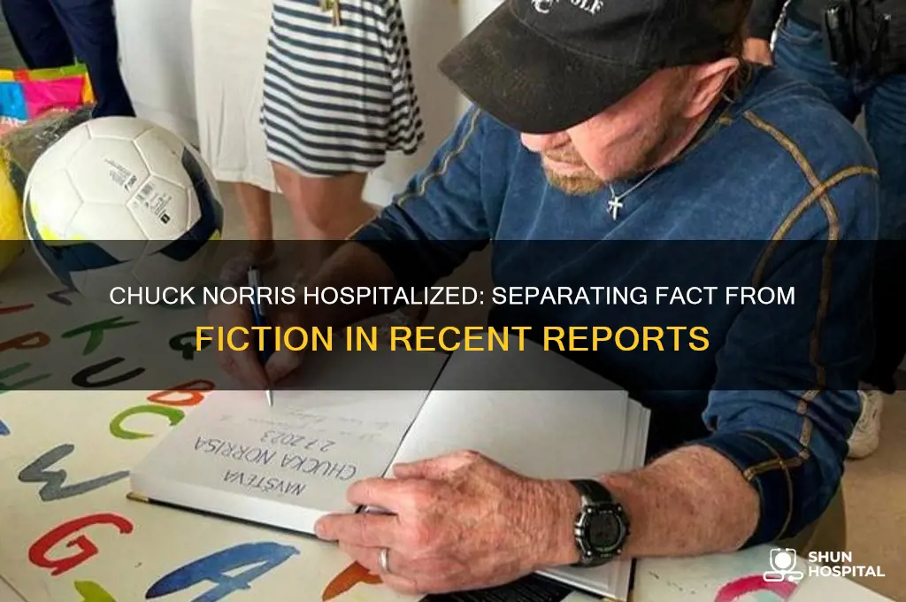 is chuck norris in hospital