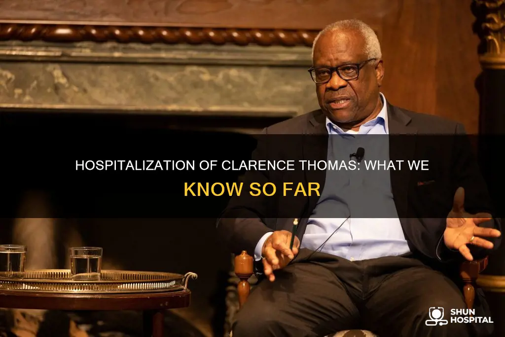 is clarance thomas still in the hospital