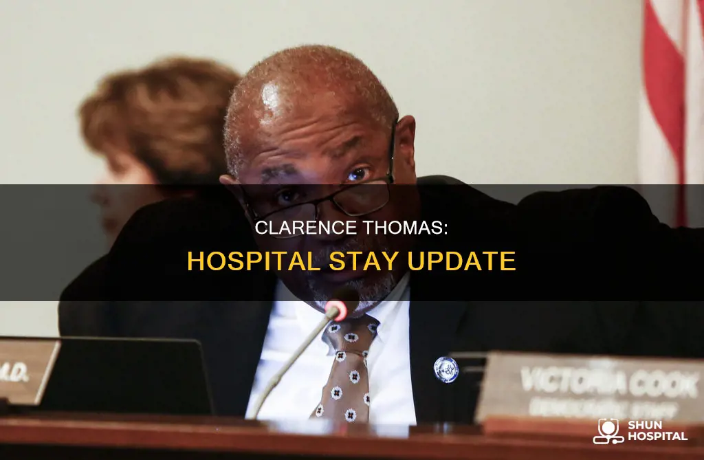 is clarence thimas still in the hospital