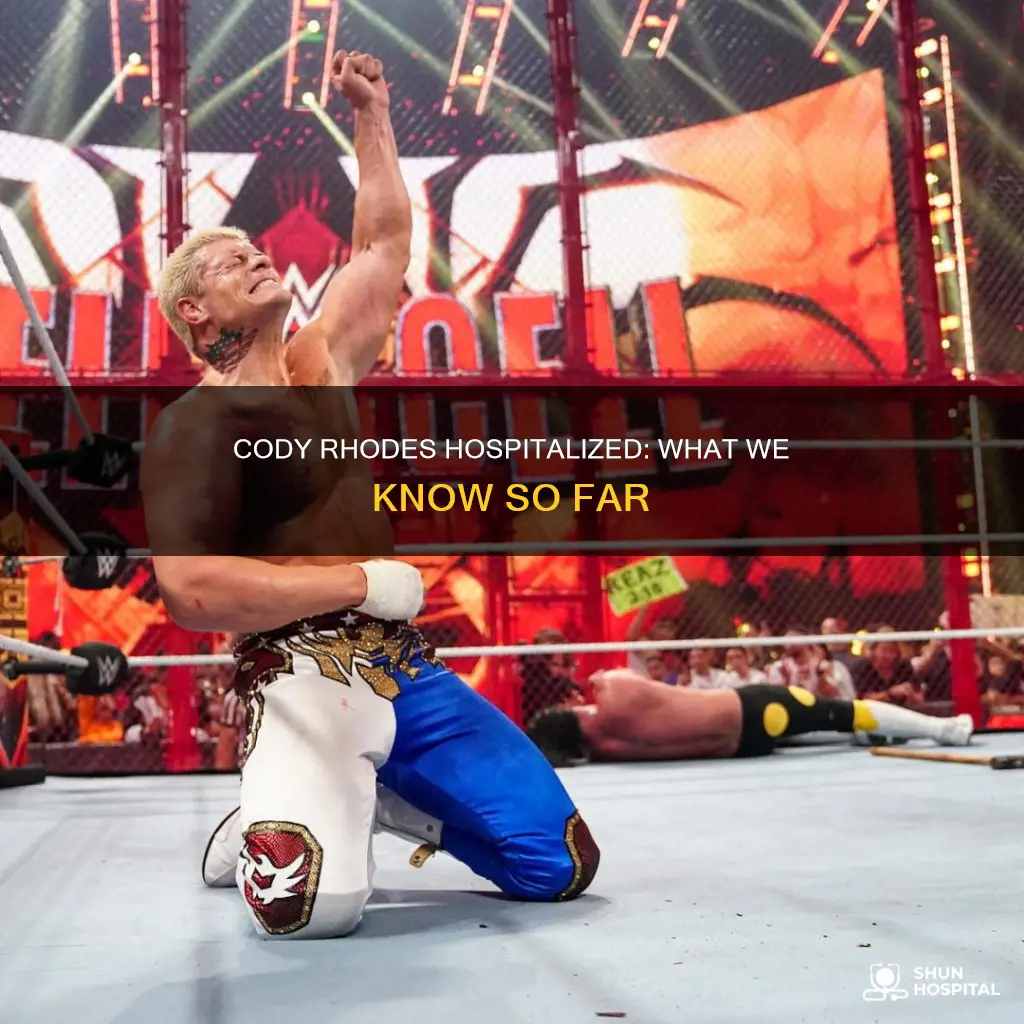 is cody rhodes really in the hospital