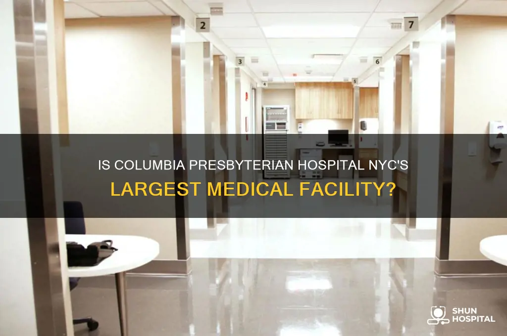is columbia presbyterian hospital the biggest hospital in nyc