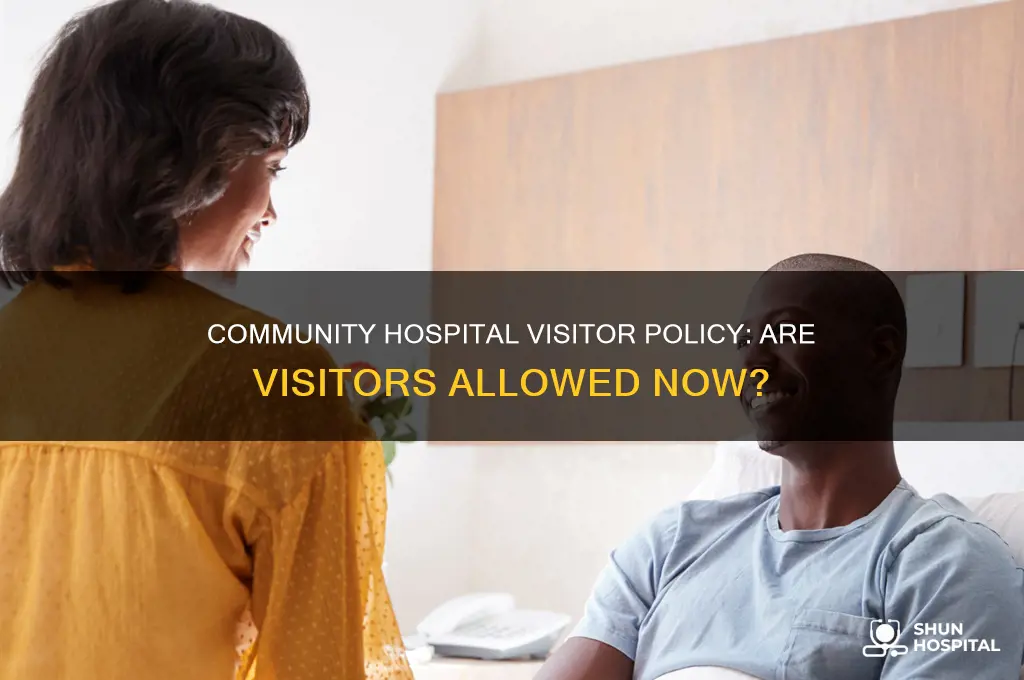is community hospital allowing visitors