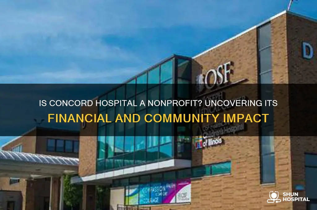is concord hospital a nonprofit