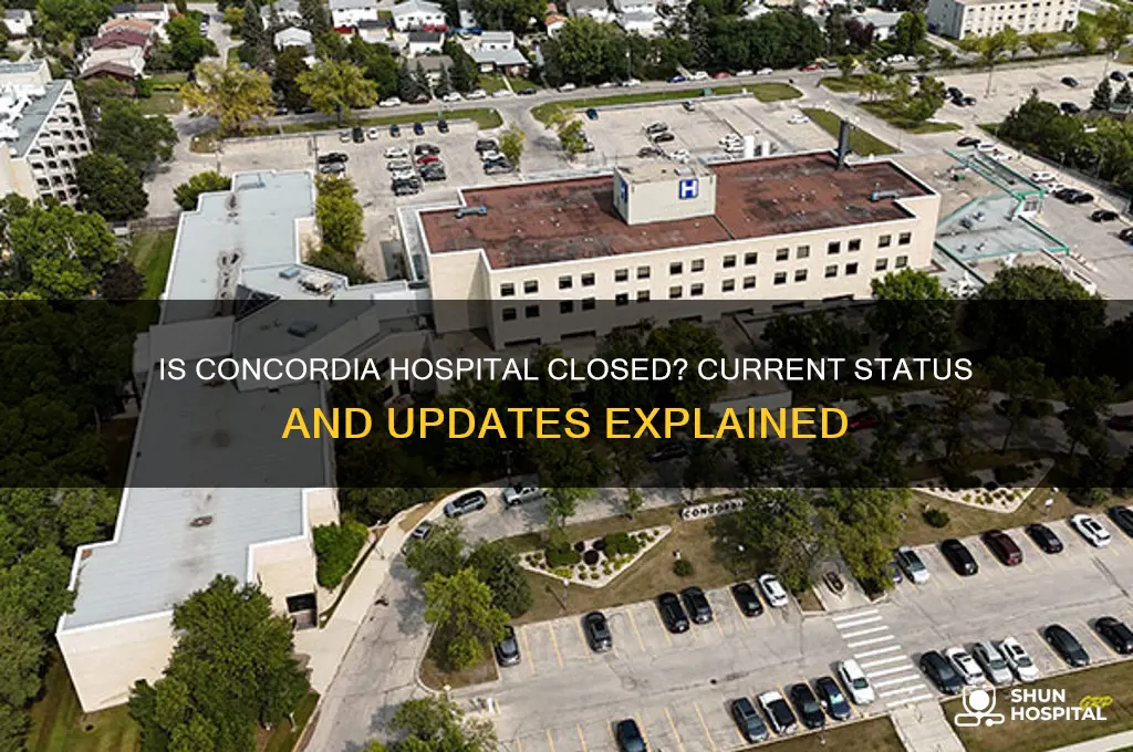 is concordia hospital closed
