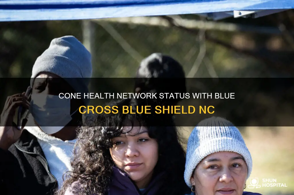 is cone hospital innetwork for bluecross blue shield of nc
